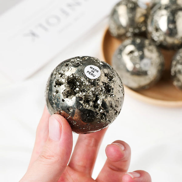 Silver Chalcopyrite Pyrite Ball-ToShay.org