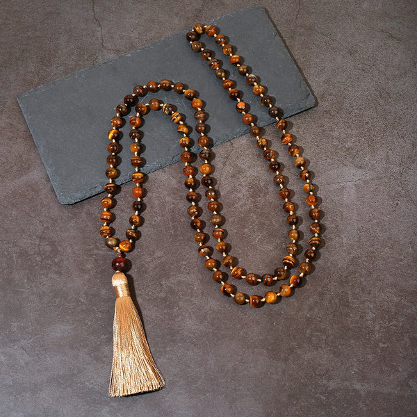 Yellow Tiger Eye Mala Beads-ToShay.org