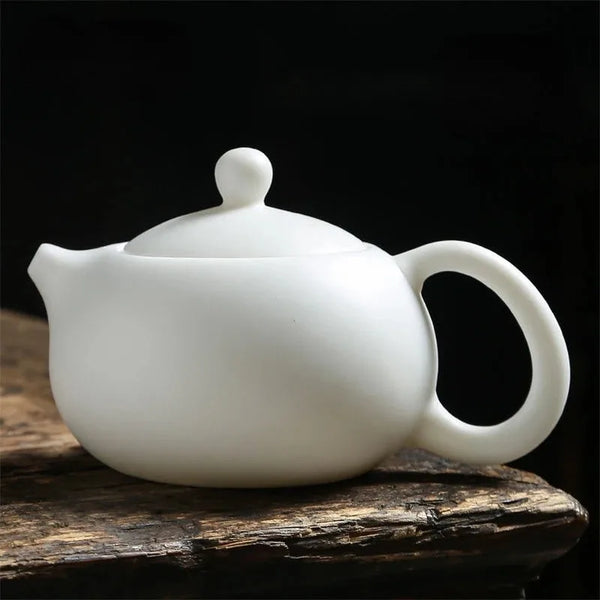 White Porcelain Tea Pot-ToShay.org