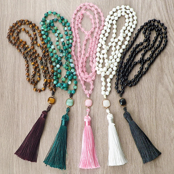 Mixed Quartz Crystal Mala Beads-ToShay.org