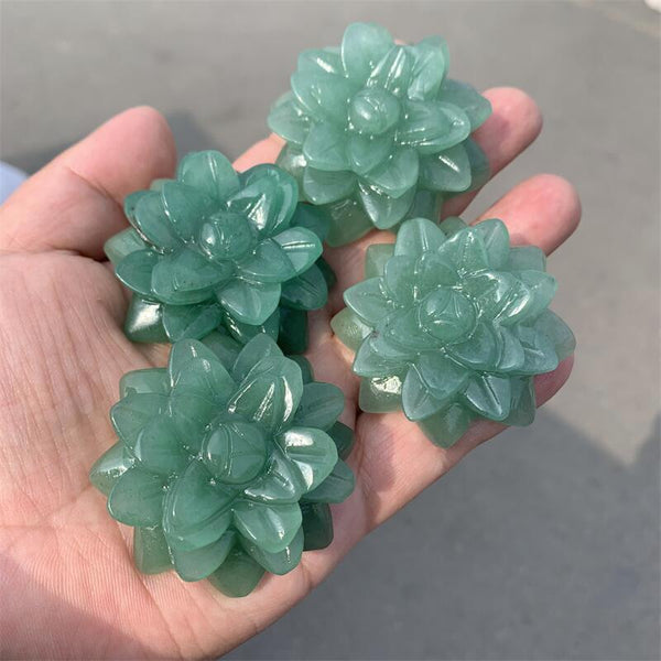 Green Aventurine Flower-ToShay.org