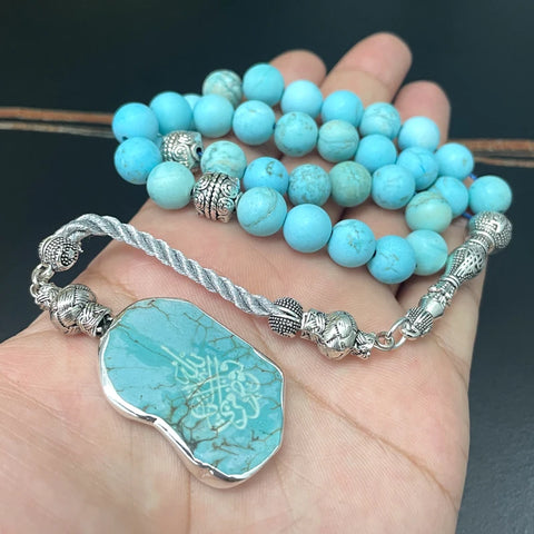 Blue Turquoise Prayer Beads-ToShay.org