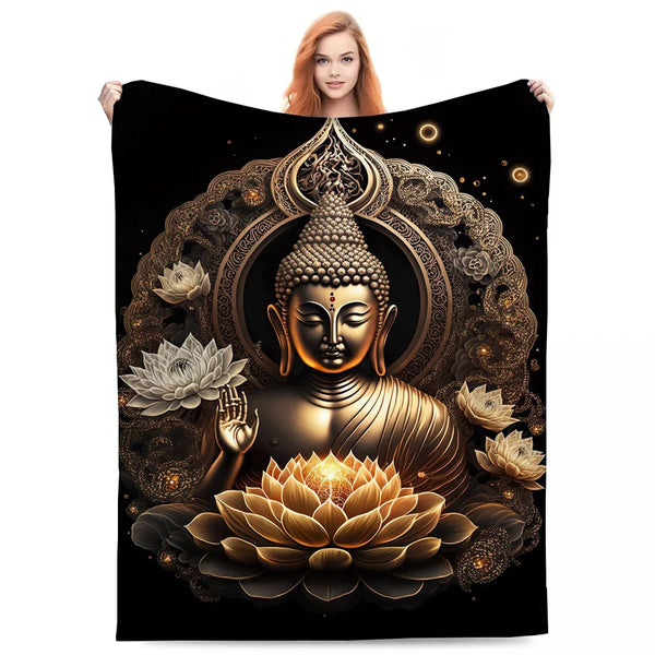 Buddha Plush Blanket-ToShay.org