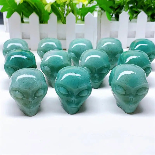 Green Aventurine Alien Head-ToShay.org