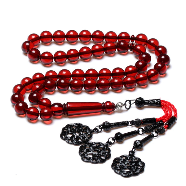 Red Amber Prayer Beads-ToShay.org