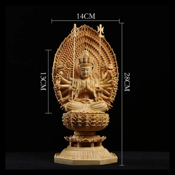 Wood Guanyin Buddha-ToShay.org