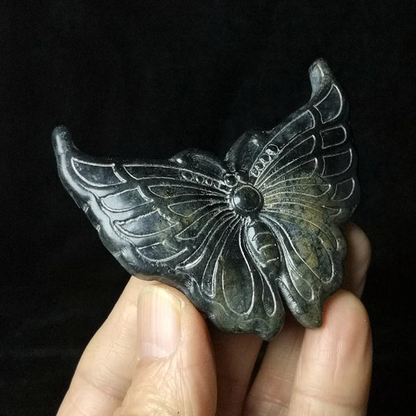 Green Magnet Meteorite Jade Butterfly-ToShay.org