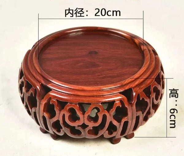 Black Sandalwood Carved Base-ToShay.org