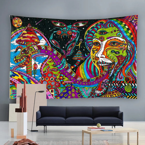 Psychedelic Art Tapestry-ToShay.org