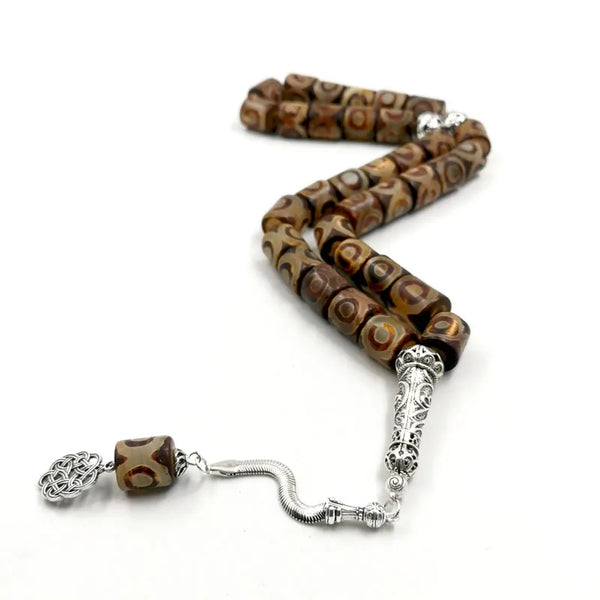 Dzi Agate Prayer Beads-ToShay.org