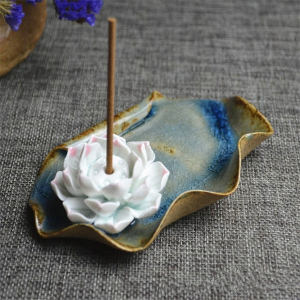 Lotus Leaf Incense Stick Holder-ToShay.org