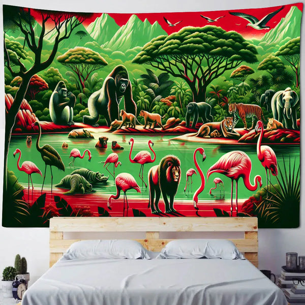 Jungle Animals Tapestry-ToShay.org