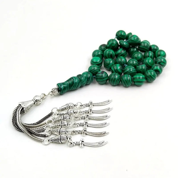 Green Malachite Prayer Beads-ToShay.org