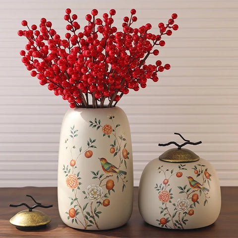 Flower Ceramic Storage Jars-ToShay.org