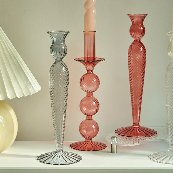 Glass Candlesticks-ToShay.org