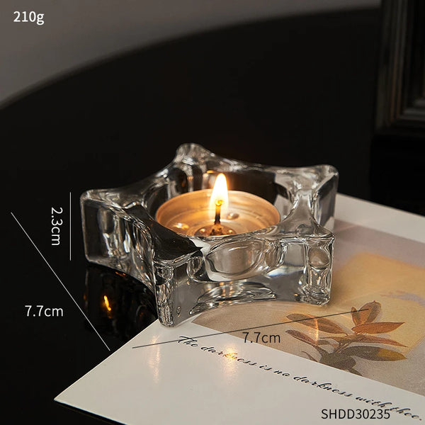 Clear Glass Tealight Holders-ToShay.org