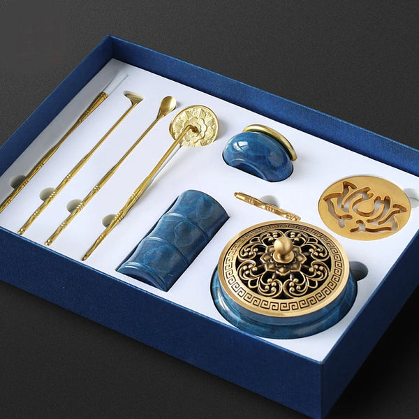 Copper Incense Burner Tools Gift Box-ToShay.org