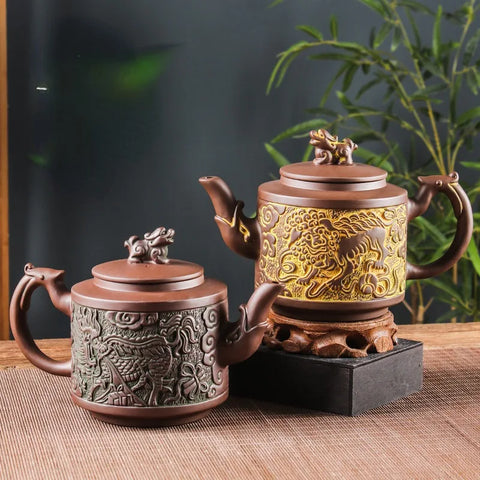 Dragon Clay Tea Pot-ToShay.org