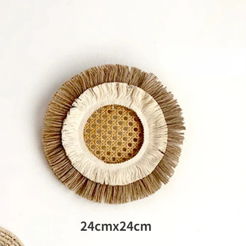 Straw Plate Wall Decor-ToShay.org