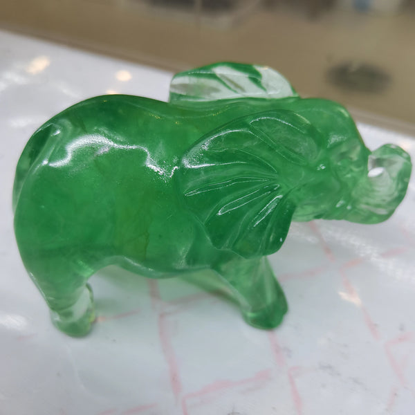 Green Fluorite Elephant-ToShay.org