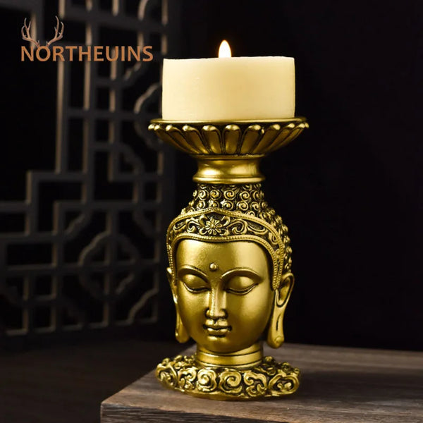 Buddha Head Candlestick-ToShay.org