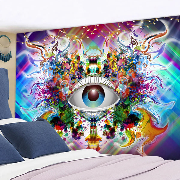 Psychedelic Eye Tapestry-ToShay.org