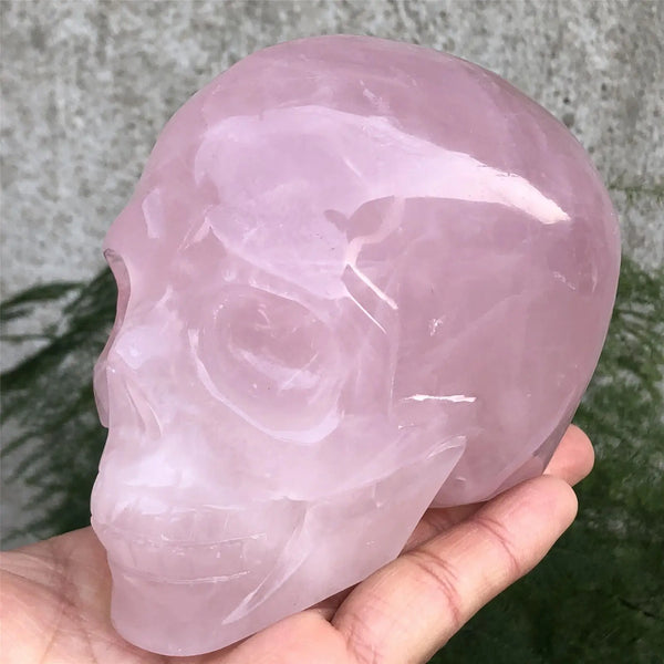 Pink Rose Quartz Skull-ToShay.org