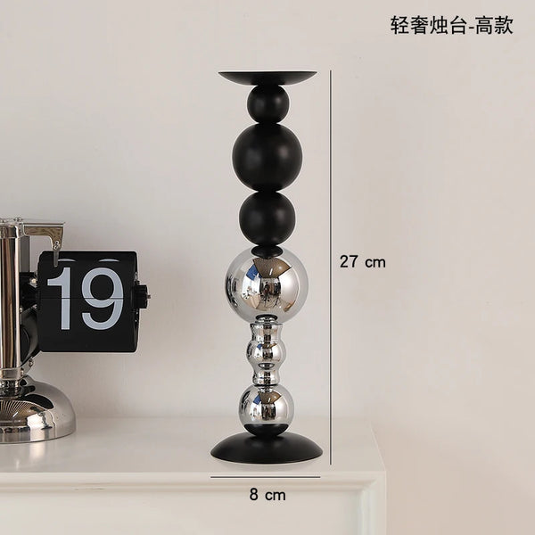 Black Steel Candle Stands-ToShay.org