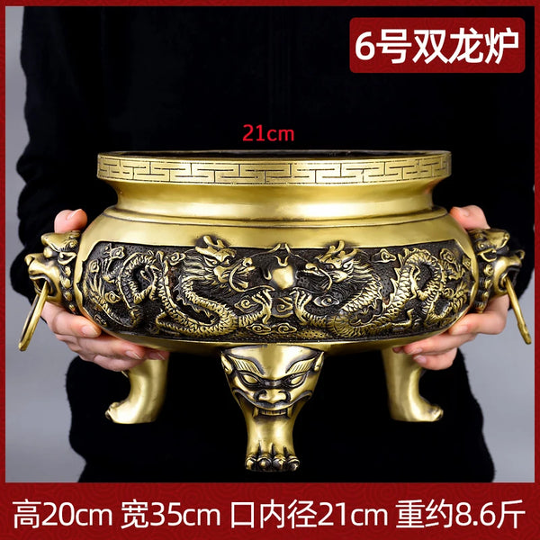 Copper Dragon Incense Burner-ToShay.org