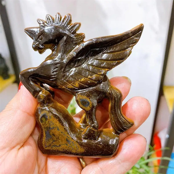 Yellow Tiger Eye Stone Unicorn-ToShay.org