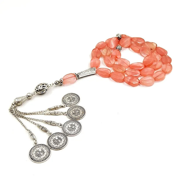 Red Watermelon Crystal Prayer Beads-ToShay.org