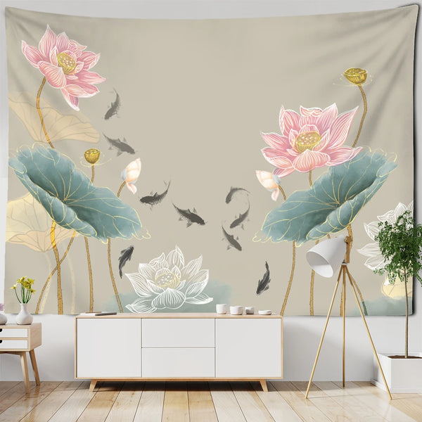 Lotus Art Tapestry-ToShay.org