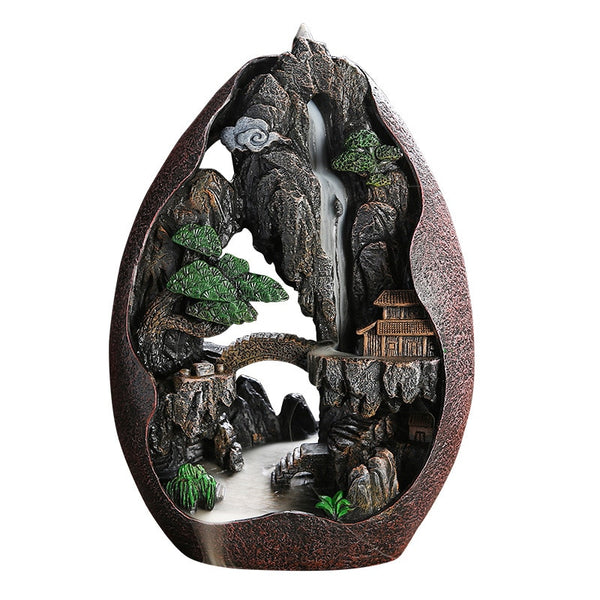 Mountain Waterfall Incense Burner-ToShay.org