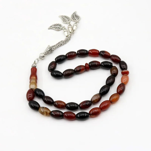 Orange Agate Prayer Beads-ToShay.org