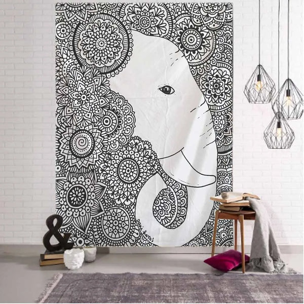 Elephant Art Tapestry-ToShay.org