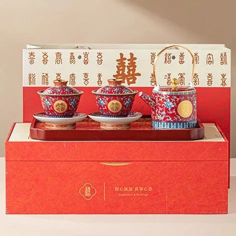 Red Ceramic Tea Sets-ToShay.org