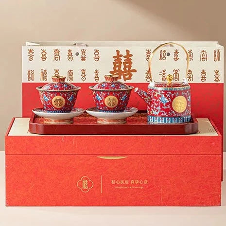 Red Ceramic Tea Sets-ToShay.org