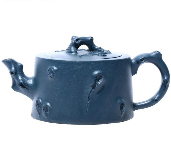 Blue Plum Tree Clay Teapot-ToShay.org