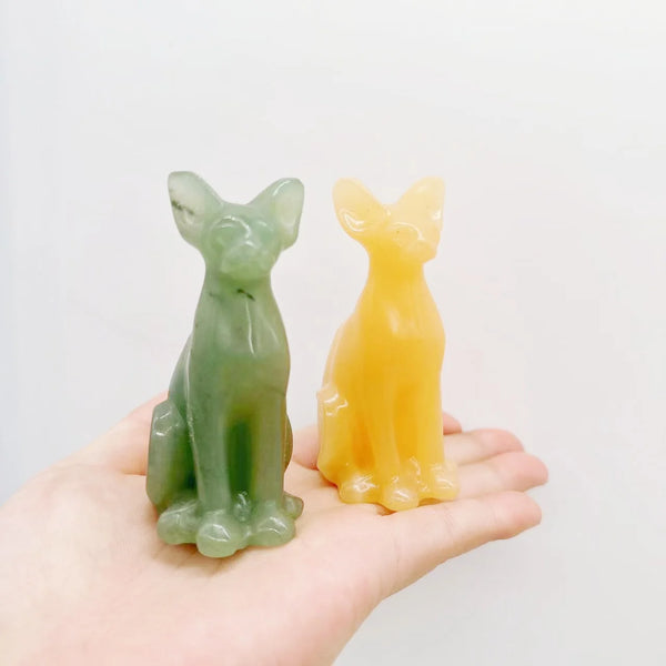 Mixed Crystal Cat Statues-ToShay.org