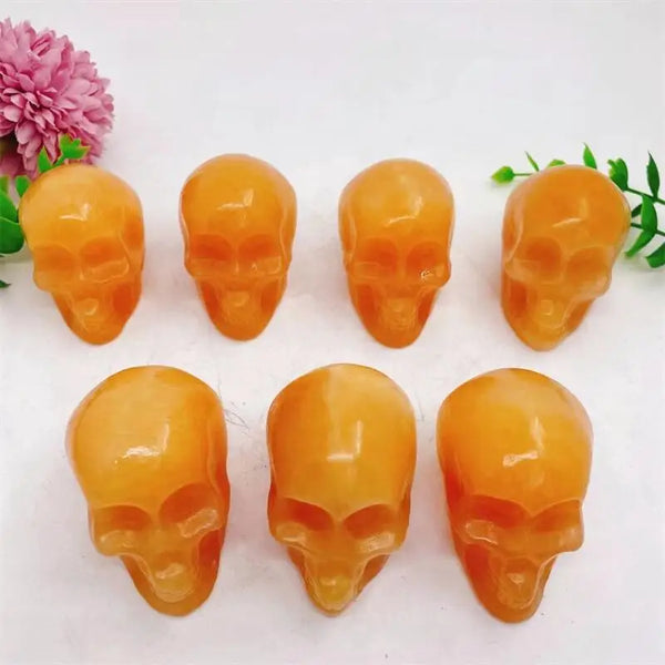 Yellow Calcite Skull-ToShay.org