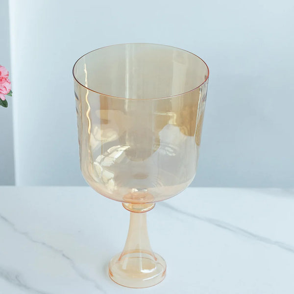 Yellow Gold Clear Crystal Chalice-ToShay.org