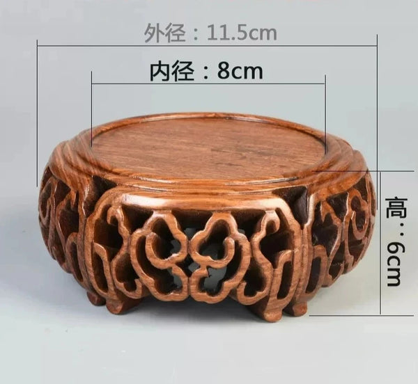 Black Sandalwood Carved Base-ToShay.org