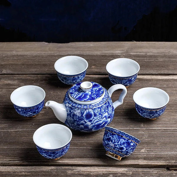 Blue White Porcelain Tea Sets-ToShay.org