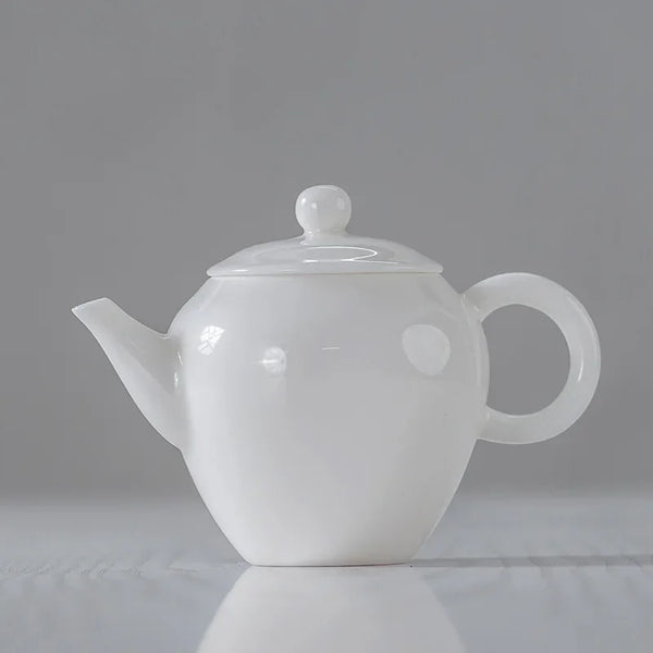 White Porcelain Tea Pot-ToShay.org