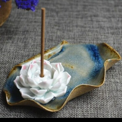 Lotus Leaf Incense Stick Holder-ToShay.org