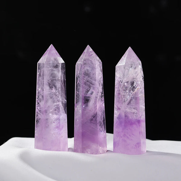 Purple Amethyst Hexagonal Point-ToShay.org