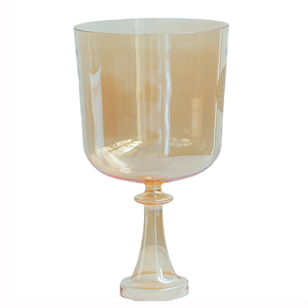 Yellow Gold Clear Crystal Chalice-ToShay.org