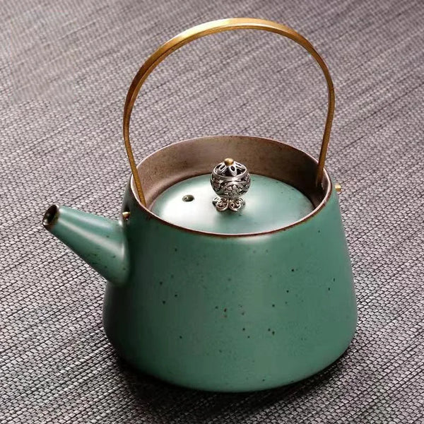 Glazed Ceramic Beam Teapot-ToShay.org