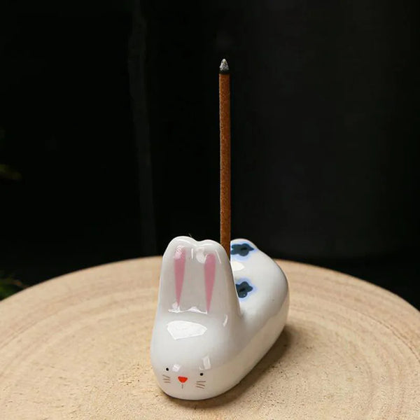 Cat Rabbit Stick Incense Holder-ToShay.org