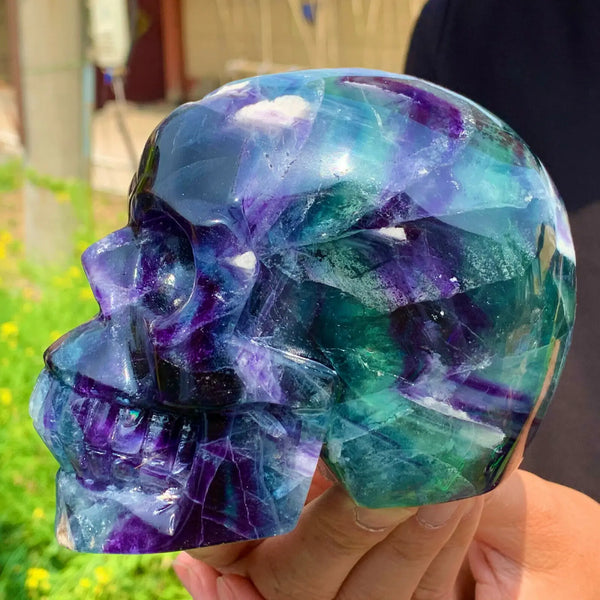 Purple Fluorite Quartz Skull-ToShay.org